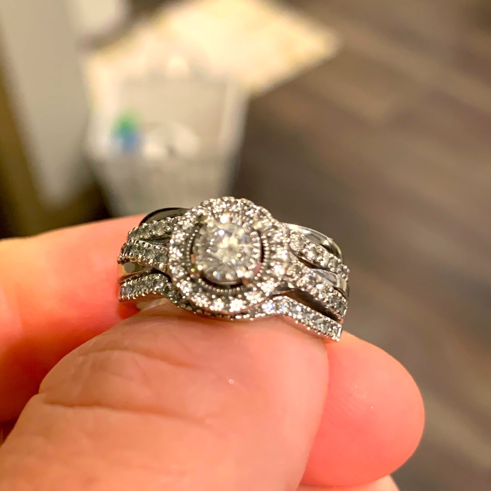 3 band wedding set